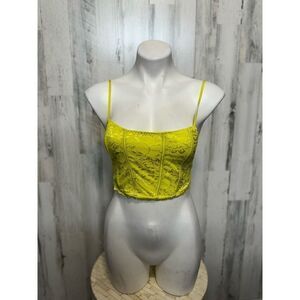 Yellow crop top